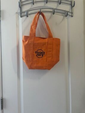 Trader Joe's Orange Mini Tote Bag